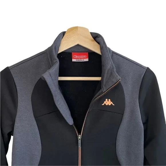 Kappa Full Zip Black Track Jacket - Picture 2 of 8